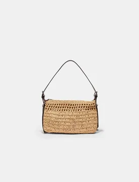 Mini-Häkel-Umhängetasche Ecru OS - Stradivarius - FashionsVida