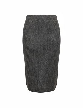 Gonne casual donna d.exterior - paillettes soft gonna dritta - grigio