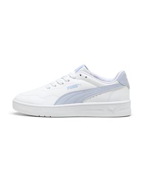 Sneakers Bianche con Bande Azzurre COURT LALLY JR 38½