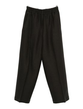 Pantaloni a gamba larga in lana