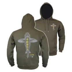 Carp Rising Hoodie Khaki 3XL Men
