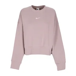 Felpa Girocollo Corta Donna W Sportswear Phoenix Fleece Over-oversized Crewneck Diffused Taupe/sail