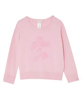 Maglia rosa in viscosa con logo a rouches - Liujo - FashionsVida