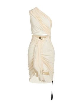 Midi-Kleid Damen Cremeweiß S Damen