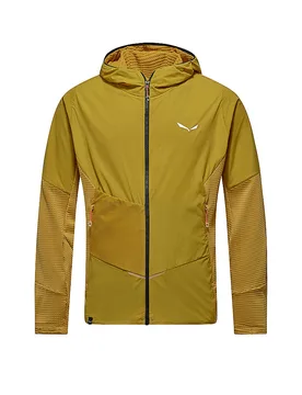 Giacca in pile da uomo Pedroc PL Wind Hoodie senape XL - Salewa - FashionsVida