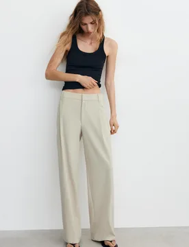 Darted Smart Trousers (Size: ) - Pull&bear - FashionsVida