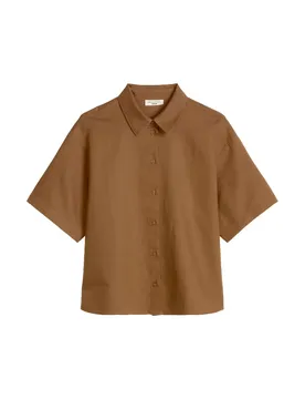 Woven Blouses Shortsleeve female