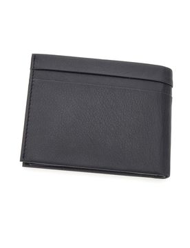 Portafoglio Nero in Vera Pelle con Portamonete PF869-1