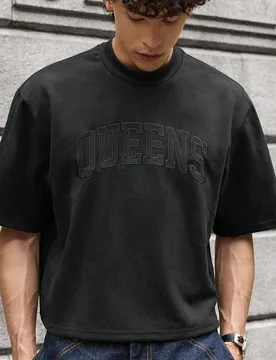 Camiseta de manga corta holgada de punto informal para hombre, uso diario de moda, verano, escuela - Shein - FashionsVida