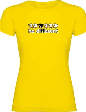 T-shirt à Manches Courtes Be Different Train Yellow 2XL - Kruskis - FashionsVida