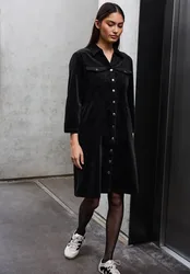 Street One Cordkleid mit Volant female Schwarz