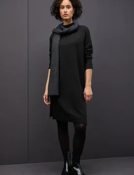 Midi Strickkleid female Schwarz - Street One - FashionsVida