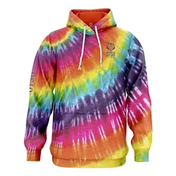 Felpa Con Cappuccio Tie Dye Multicolour 2XL