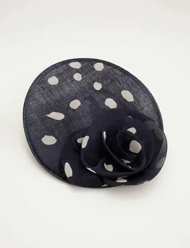 Polka Dot Fascinator Navy female - Phase Eight - FashionsVida