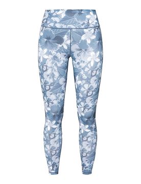 Aktiv-Leggings „Blüte“ S grau