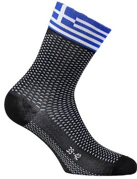 Calze Techine Corte in Tessuto SHORT Bandiera Grecia taglia 35-38