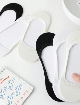 Pares De Calcetines Invisibles De Mujer Antideslizantes - Shein - FashionsVida