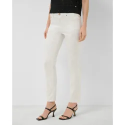 Pantalón de mujer cinco bolsillos con dibujo laminado