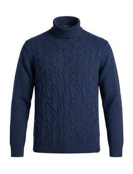 Rollkragenpullover Herren Blau XXL Herren
