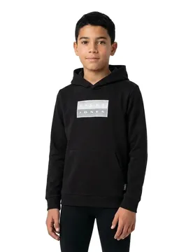 Sweat à Capuche Fusion Graphic Black / Brushed 12 Années Garçon