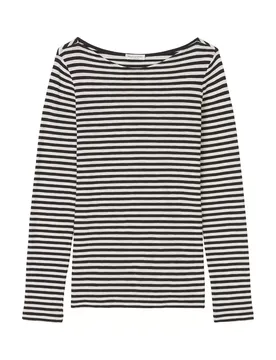 T-SHIRT, LONG SLEEVE, BOAT NECK, ST feale