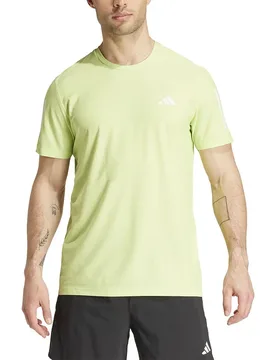 Own The Run Short Sleeve T-shirt Pulse Lime XS Men - Adidas - FashionsVida