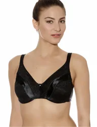 Womens Bfa105 Le Minimiser Slimming Bra - - Black Polyamide - Size 32e