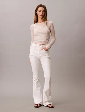 Vaqueros de mujer de tiro alto acampanados - Calvin Klein - FashionsVida