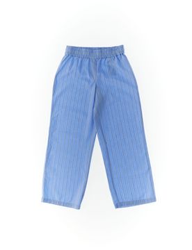 Pantalone vita elasticizzata AZZURRO CHIARO 158