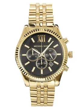 Mens' Lexington Watch Mk8286 - Gold Metal - One Size - Michael kors - FashionsVida