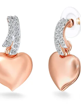 Womens Luluandjane Female Metal (Alloy) Earring - Rose Gold - One Size - Lulu & Jane - FashionsVida