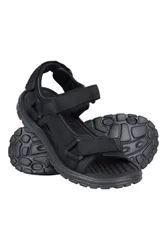 Crete Mens Sandals - Black - Black - Size: 11