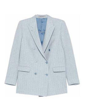 Blazer Doppiopetto Jasmine in Lana Blu