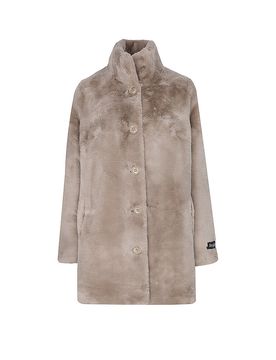 Abrigo de piel sintética NONNA beige 44