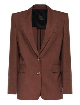 Giacca monopetto dal look rustico