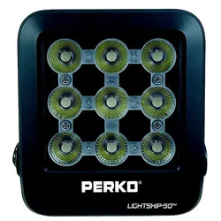 High Performance 50 Led Floodlight 1643050s0b Black 7500 Lumens unisex