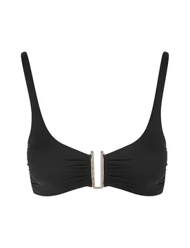 Sujetador de bikini con aros para mujer negro 34 - Mrs & HUGS - FashionsVida