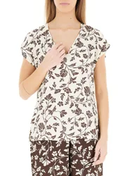 Blusa in viscosa AVORIO 40