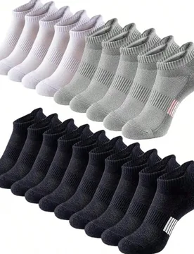 Calcetines deportivos de tobillo para mujer, 12 de junio de 2020, calcetines bajos transpirables para correr, acolchados y que absorben la humedad, ad - Shein - FashionsVida