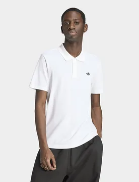 Mens Polo Trefoil Essentials - Bianco, bianco bianco Uomo taglia L - Adidas - FashionsVida