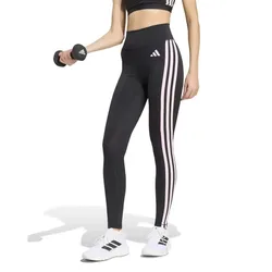 Leggings 7/8 Optimé Essentials 3 Stripes Black / Clear Pink M
