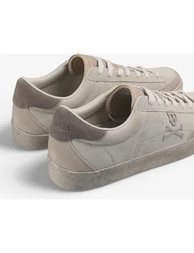 Zapatillas retro de hombre en ante con talón a contraste - Scalpers - FashionsVida