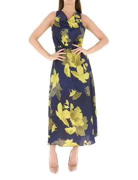 Abito smanicato BLU NAVY S - Rinascimento - FashionsVida