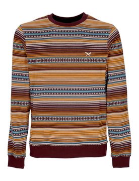 Felpa Leggera Girocollo Uomo Vintachi Crew Toffee