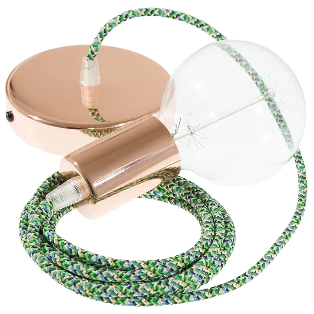Cables Suspension Luminaire Rx05 Pixel 50 Cm Green / Copper One Size - Creative - FashionsVida