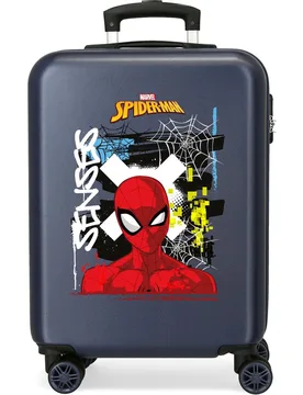 Maleta de cabina 55 cm graffity of spiderman abs rígida con capacidad de 35l - Personajes - FashionsVida