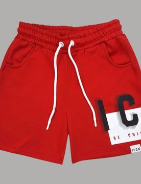 Bermuda Felpa con Logo Ombra e Tasche Oblique