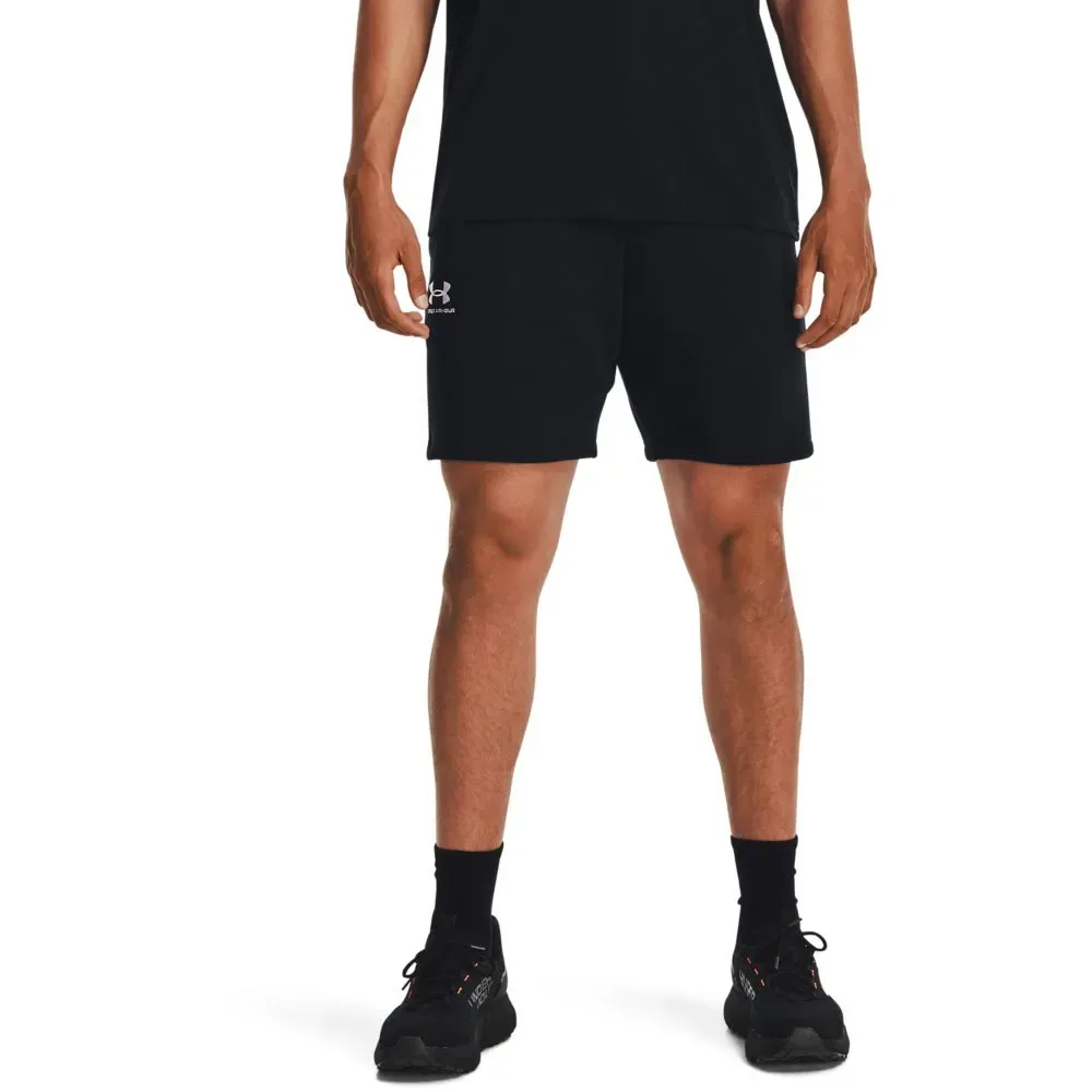 Short Essential Fleece Black 001 / White 100 XL - Under armour - FashionsVida