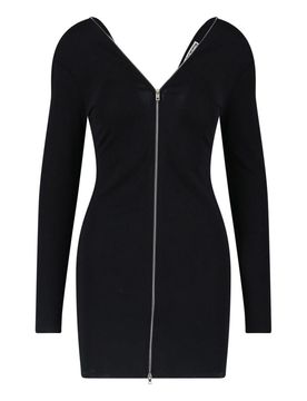 Abito mini continuous zipper