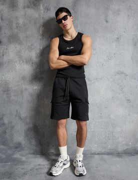 Bermuda Regular Fit Cargo Xs Noir